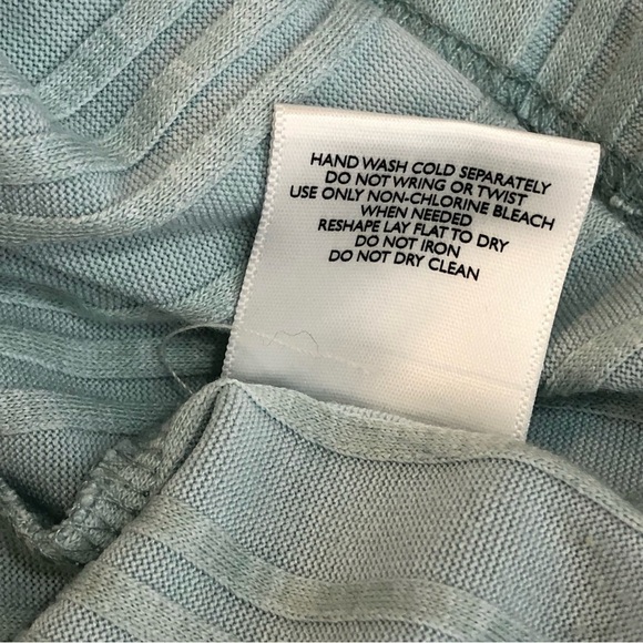 Modcloth sky blue raglan sleeve ribbed t-shirt tee shirt boat neck M - Picture 8 of 9